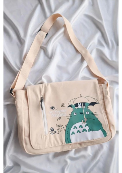 Renkli Totoro Kanvas Posta Çantası, Şık ve Kullanışlı Günlük Taşıma Ürünü