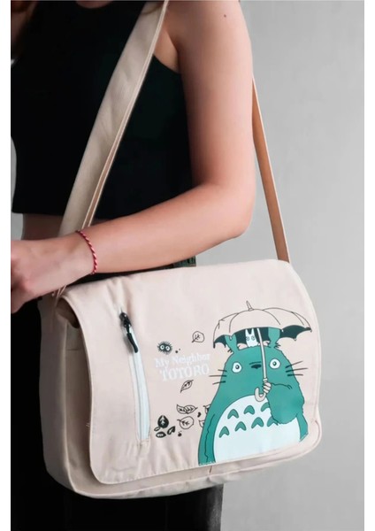 Renkli Totoro Kanvas Posta Çantası, Şık ve Kullanışlı Günlük Taşıma Ürünü modelleri