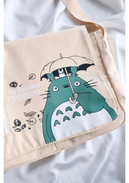 Renkli Totoro Kanvas Posta Çantası, Şık ve Kullanışlı Günlük Taşıma Ürünü indirimleri