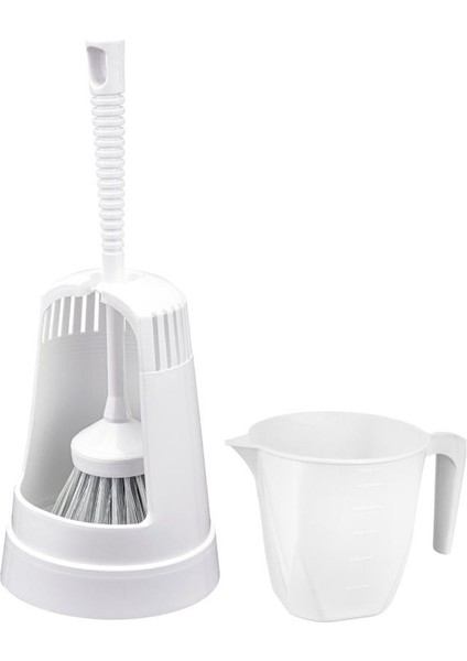 3’lü Wc Tuvalet Temzilk Seti, Klasik Wc Fırça Takımı + Maşrapa 1,5 Lt + Sessiz Wc Kapağı Seti Beyaz fiyatları
