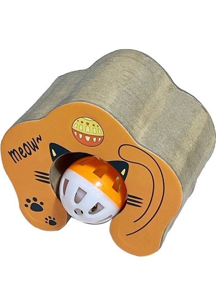 Organ Kedi Tırmalama Tahtası Değişken Manyetik Oluklu Kağıt Kedi Oyuncakları Çan Topu Pençe Bileme Isırmaya Dalı Kedi Oyuncakları (Yurt Dışından)