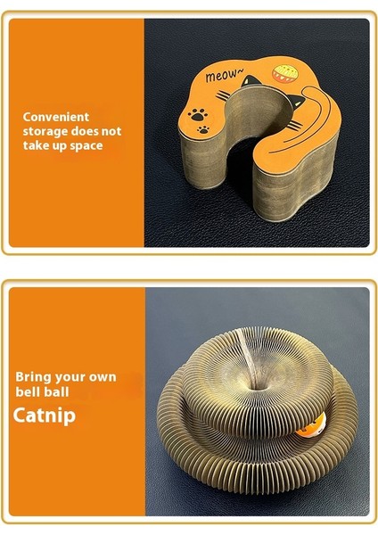 Organ Kedi Tırmalama Tahtası Değişken Manyetik Oluklu Kağıt Kedi Oyuncakları Çan Topu Pençe Bileme Isırmaya Dalı Kedi Oyuncakları (Yurt Dışından) fiyatları