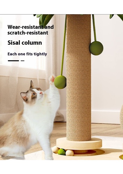 Masif Ahşap Kedi Atlıkarınca Kedi Tırmalama Direği Teaser Kedi Sopa Kedi Tırmalama Tahtası Dalı Kedi Oyuncakları Sisal Kedi Tırmanma Çerçevesi (Yurt Dışından) fiyatları