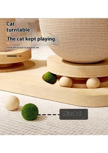 Masif Ahşap Kedi Atlıkarınca Kedi Tırmalama Direği Teaser Kedi Sopa Kedi Tırmalama Tahtası Dalı Kedi Oyuncakları Sisal Kedi Tırmanma Çerçevesi (Yurt Dışından) fırsatları