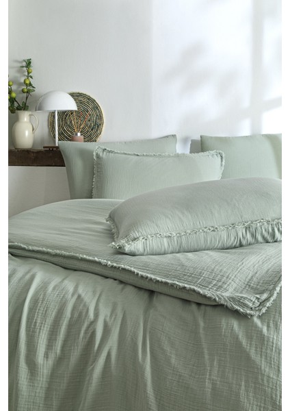 Sofia Çift Kişilik Lastikli Çarşaf Müslin Nevresim Takımı fiyatları