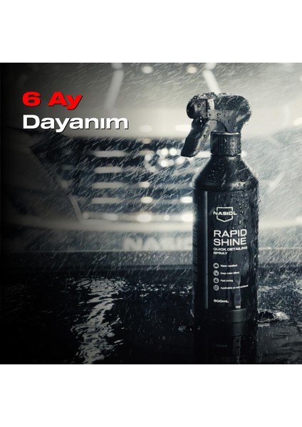 Rapidshine Araç Nano Detay Spreyi-Derin Renk Efekti-Showroom Parlaklığı-6 Ay Dayanım-500ml fiyatları