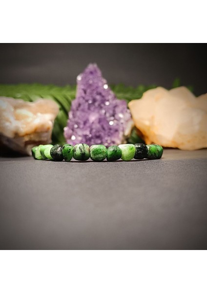 Renkli Doğal Taş Makrome Örgü Bileklik, Şık ve Özgün Tasarım.