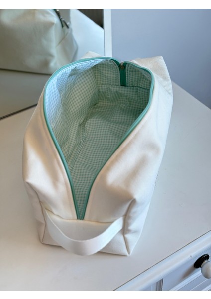 Kaz Nakışlı Büyük Boy Saç Şekillendirici Çantası – Makyaj Kozmetik ve Seyahat Organizer Çanta fiyatları