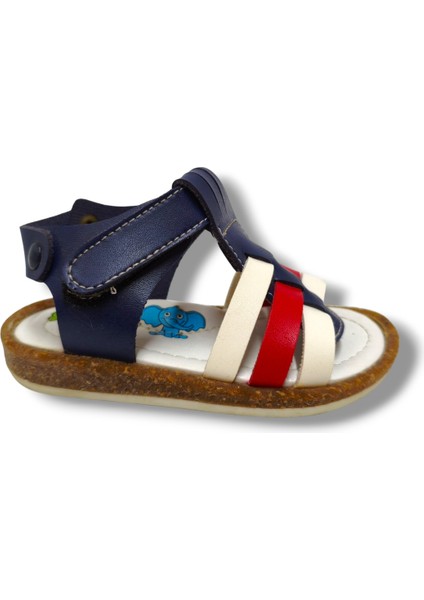 Şirinbebe 3019-20 3 Şeritli Cırt Bant Erkek Çocuk Sandalet Lacivert Kırmızı 21-25 fiyatları