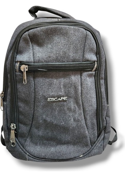 307-25 Kanvas Kumaş Laptop Bölmeli Okul ve Günlük Sırt Çantası