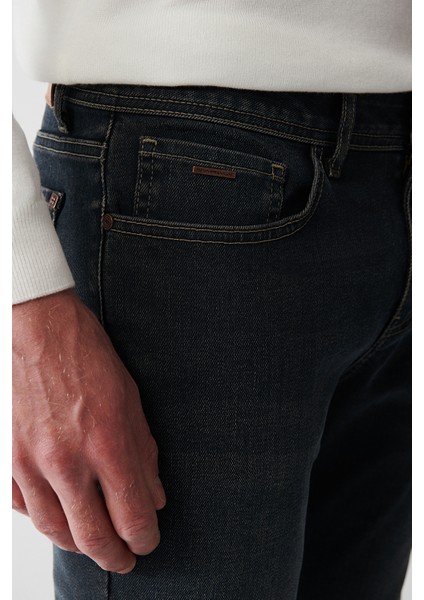 Erkek Antrasit Eskitme Yıkamalı Pantolon A32Y3506