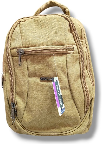 307-25 Kanvas Kumaş Laptop Bölmeli Okul ve Günlük Sırt Çantası