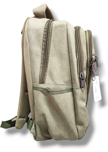 307-25 Kanvas Kumaş Laptop Bölmeli Okul ve Günlük Sırt Çantası fiyatları