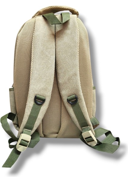 307-25 Kanvas Kumaş Laptop Bölmeli Okul ve Günlük Sırt Çantası modelleri