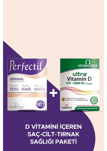 D Vitamini Içeren Saç, Cilt, Tırnak Sağlığı Paketi