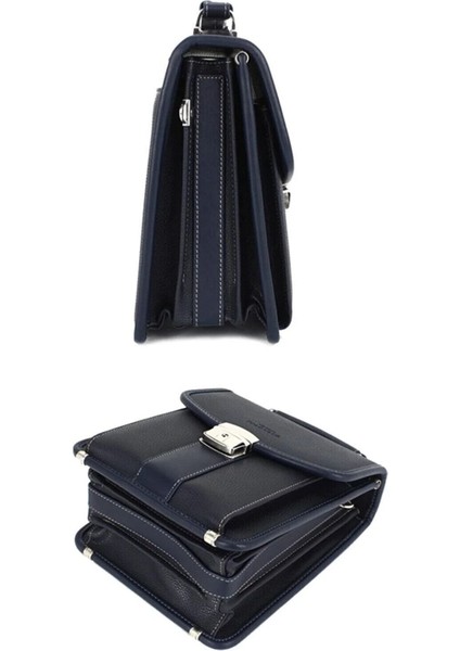 Şık Orta Boy Erkek El Çantası, Lacivert, Zarif ve Kullanışlı Tasarım modelleri