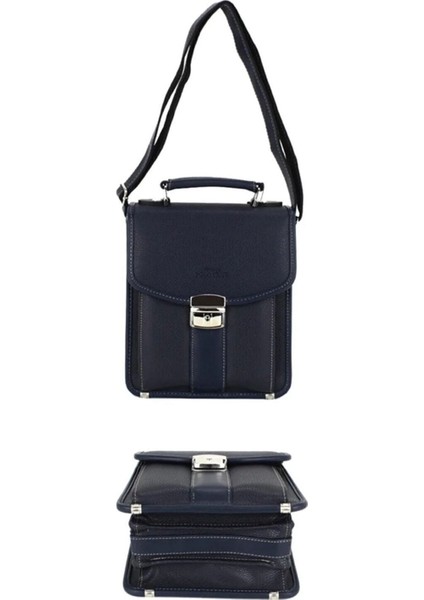 Şık Orta Boy Erkek El Çantası, Lacivert, Zarif ve Kullanışlı Tasarım fırsatları