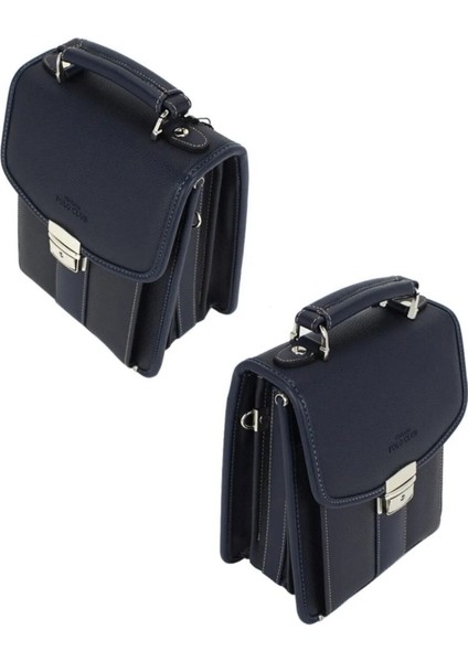 Şık Orta Boy Erkek El Çantası, Lacivert, Zarif ve Kullanışlı Tasarım indirimleri