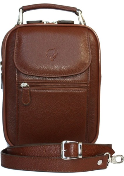 Hakiki Dana Derili Erkek El ve Omuz Askılı Şık Çanta Kahverengi fiyatları