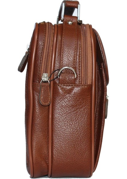 Hakiki Dana Derili Erkek El ve Omuz Askılı Şık Çanta Kahverengi modelleri