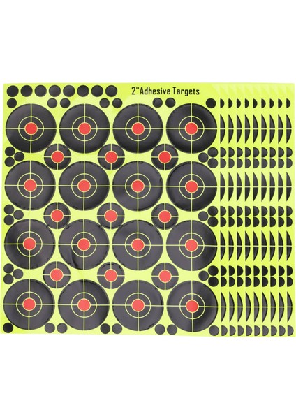 160 Adet 2 Inç Reaktif Sıçrama Parlayan Floresan Kağıt Hedef Avcılık Okçuluk Eğitimi Atış Aksesuarları (Yurt Dışından)