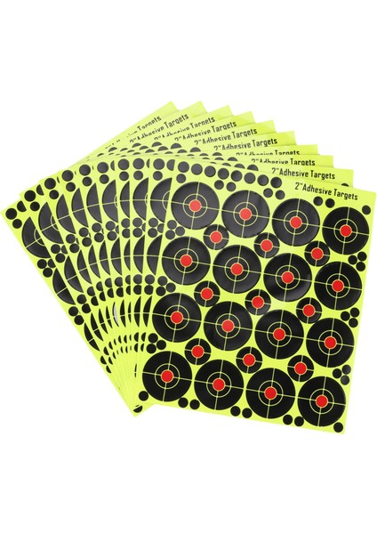 160 Adet 2 Inç Reaktif Sıçrama Parlayan Floresan Kağıt Hedef Avcılık Okçuluk Eğitimi Atış Aksesuarları (Yurt Dışından) fiyatları