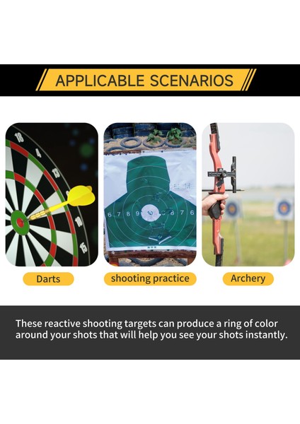 160 Adet 2 Inç Reaktif Sıçrama Parlayan Floresan Kağıt Hedef Avcılık Okçuluk Eğitimi Atış Aksesuarları (Yurt Dışından) indirimleri