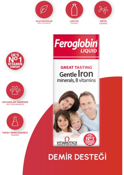 Vitabiotics Feroglobin Liquid 200 ml 2 Adet fiyatları