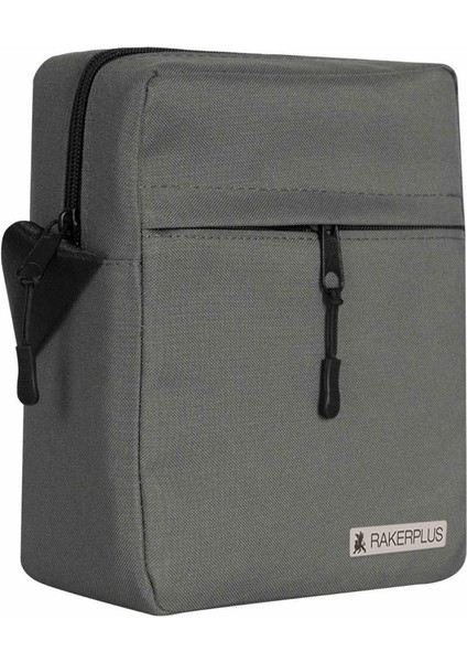 Gri 20X16X8 cm Unisex Omuz Çantası, Şık ve Kullanışlı Günlük Aksesuar