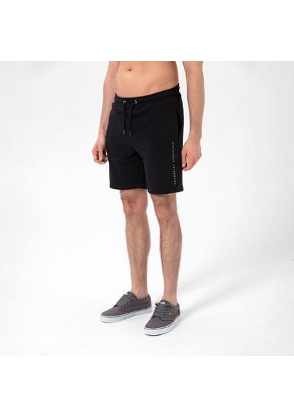 Sonic Şort Erkek Siyah Günlük Şort RFSONIC22-10010