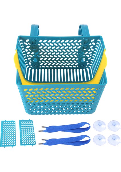 Havuz Kenarı Depolama Sepeti, Yüzme Havuzu Depolama Sepeti, Yer Üstü Havuz Sepeti, Vakumlu Depolama Sepeti Mavi (Yurt Dışından)