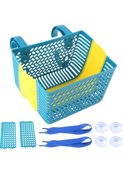 Havuz Kenarı Depolama Sepeti, Yüzme Havuzu Depolama Sepeti, Yer Üstü Havuz Sepeti, Vakumlu Depolama Sepeti Mavi (Yurt Dışından) modelleri