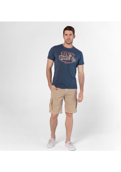 Erkek Kargo Şort Clints Kum