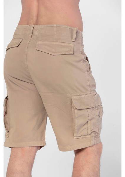 Erkek Kargo Şort Clints Kum