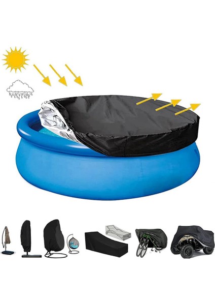 Yuvarlak Havuz Kapağı Yuvarlak Havuz Kapağı Taşınabilir Havuz Kapağı Koruyucu Oxford Ipli Tasarım Su Geçirmez ve Toz Geçirmez 366 cm (Yurt Dışından) indirimleri