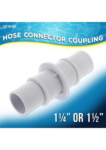 Yüzme Havuzu 1-1/4 Inç Veya 1-1/2 Inç Hortum Bağlantı Kaplini Yüzme Havuzu Süpürgeleri, Temizleyiciler Veya Filtre Pompası Hortumları Için (Yurt Dışından) modelleri