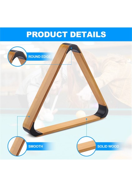 Ahşap Bilardo Topu Rafı Katı Üçgen Raf Havuz Topu Rafları Üçgen Bilardo Topu Rafları Bilardo Üçgen Rafı (Yurt Dışından) fırsatları