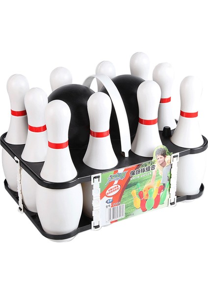 Çocuklar ve Yetişkinler Için 1 Set Bowling Seti Aile Çocuklar ve Yetişkinler Için 10 Lobutlu 2 Top Arka Bahçe Kukaları (Yurt Dışından)