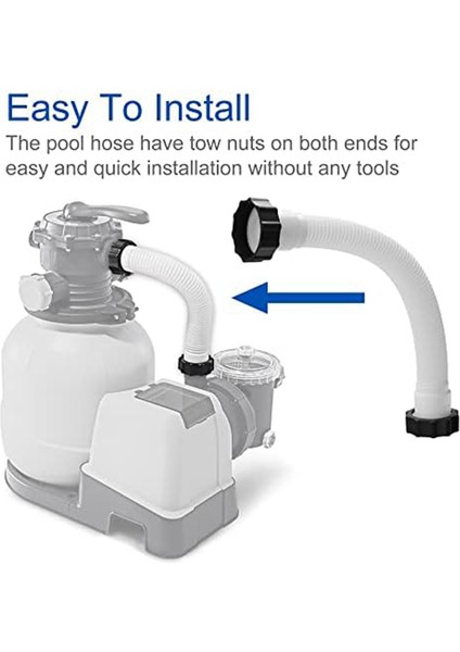 2 Adet Havuz Kum Filtresi Pompası Hortumu 15.8 Inç Havuz Pompası Hortumutuzlu Su Pompası Hortumları Intex Filtre Pompaları Kum Filtreleri (Yurt Dışından) indirimleri