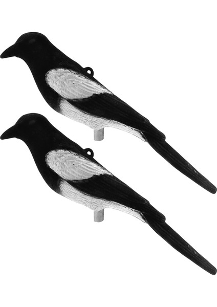 2 Adet Açık Hava Av Yemi, Açık Hava Avı Bahçe Kuşları Korkutucu Bahçe Bahçe Çim Dekoru Için 3D Kuş Yemi (Yurt Dışından)