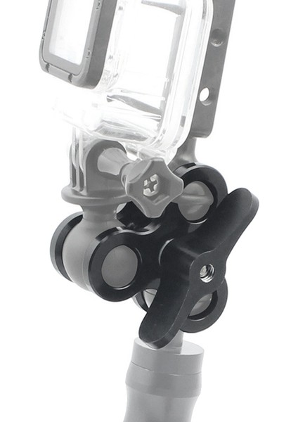 Top Kelepçesi 3 Delik Dalış Işıkları Kol Topu Kelebek Klips Montaj Braketi Aksiyon Kamera El Feneri Tripod Için, Siyah (Yurt Dışından) fiyatları