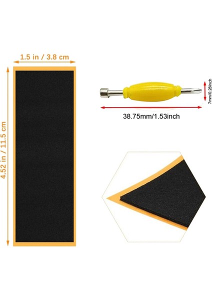 12 Paket Fingerboard Tutma Bandı Yapışkan Köpük Etiket Yedek + Parmak Kaykayları Için Tornavida Aracı Somun Sürücüsü (Yurt Dışından) modelleri
