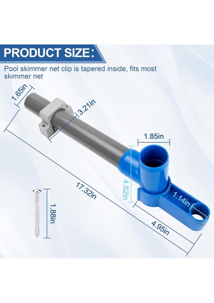 Havuz Tırmıkları, Skimmer'lar ve Ağlar Için Yer Üstü Havuz Skimmer Tutucu Braket Takımı Klips Bağlantısı (Yurt Dışından) fiyatları