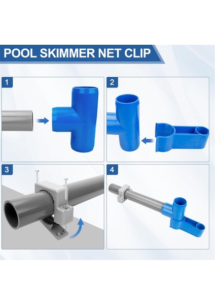 Havuz Tırmıkları, Skimmer'lar ve Ağlar Için Yer Üstü Havuz Skimmer Tutucu Braket Takımı Klips Bağlantısı (Yurt Dışından) fırsatları