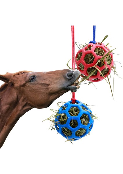 2 Paket At Ödül Topu Hay Oyun Topu, Keçi Hay Topu Asılı Besleme Oyuncağı Koyun At Keçi Besleyici ve Stresi Azaltma (Yurt Dışından) fiyatları