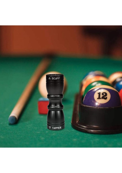3'ü 1 Arada Havuz Ipucu Şekillendirici Koni Şekilli Aşındırıcı Metal Taşınabilir Snooker Sopa Seçimi Onarım Aracı Bilardo Topu Aracı, Siyah (Yurt Dışından) modelleri