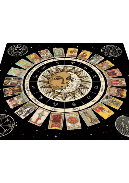 Tarot Kartı Masa Örtüsü, Falcı Kart Matı, Masa Oyunu Örtüsü Matı, Masa Oyunu Dekorasyon Masa Örtüsü A (Yurt Dışından) indirimleri