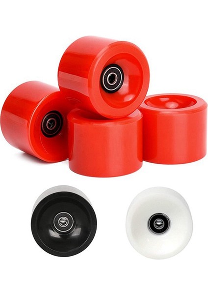 4 Tekerlek Seti 70MM 78A Ofset Hub Katı Longboard Tekerlekler, Abec 9 Siyah Rulmanlı Pürüzsüz Longboarding Tekerlekler, Beyaz (Yurt Dışından) fırsatları