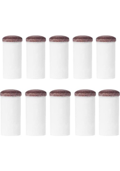 10 Adet Slip-On Havuz Isteka Ipuçları Naylon Snooker Isteka Yüksük Bilardo Aksesuarları Bilardo Hayranları Eğlence 12MM (Yurt Dışından)