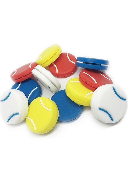 10 Adet Raket Anti Patinaj Silikon Kapalı Raket Açık Spor Tenis Amortisörü Titreşim Sönümleyici, Beyaz (Yurt Dışından) fırsatları